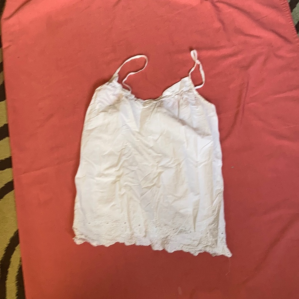 white tank top